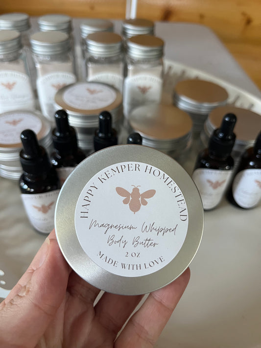 Magnesium Whipped Body Butter (2 oz)